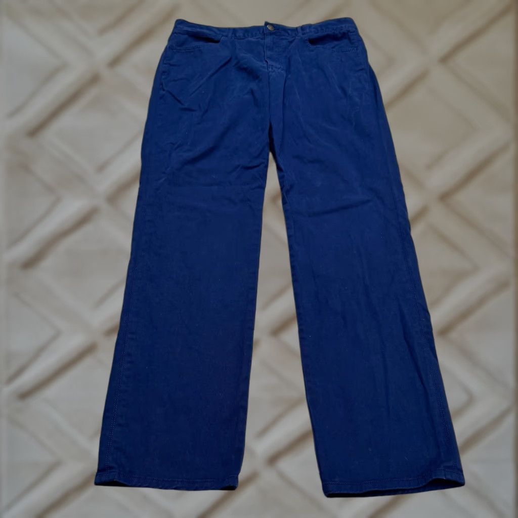 johnnie-O Chino Pants Mens 36x34 Blue Straight Pants Cotton