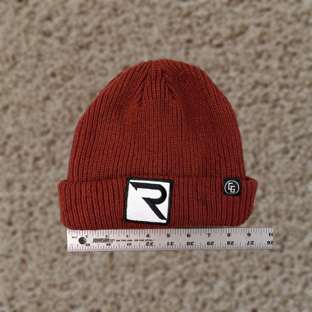 Habitat CG Habitats Beanie Toque Adult One Size Red Knit Acrylic Snow Ski Size ONE SIZE - 1 Thumbnail