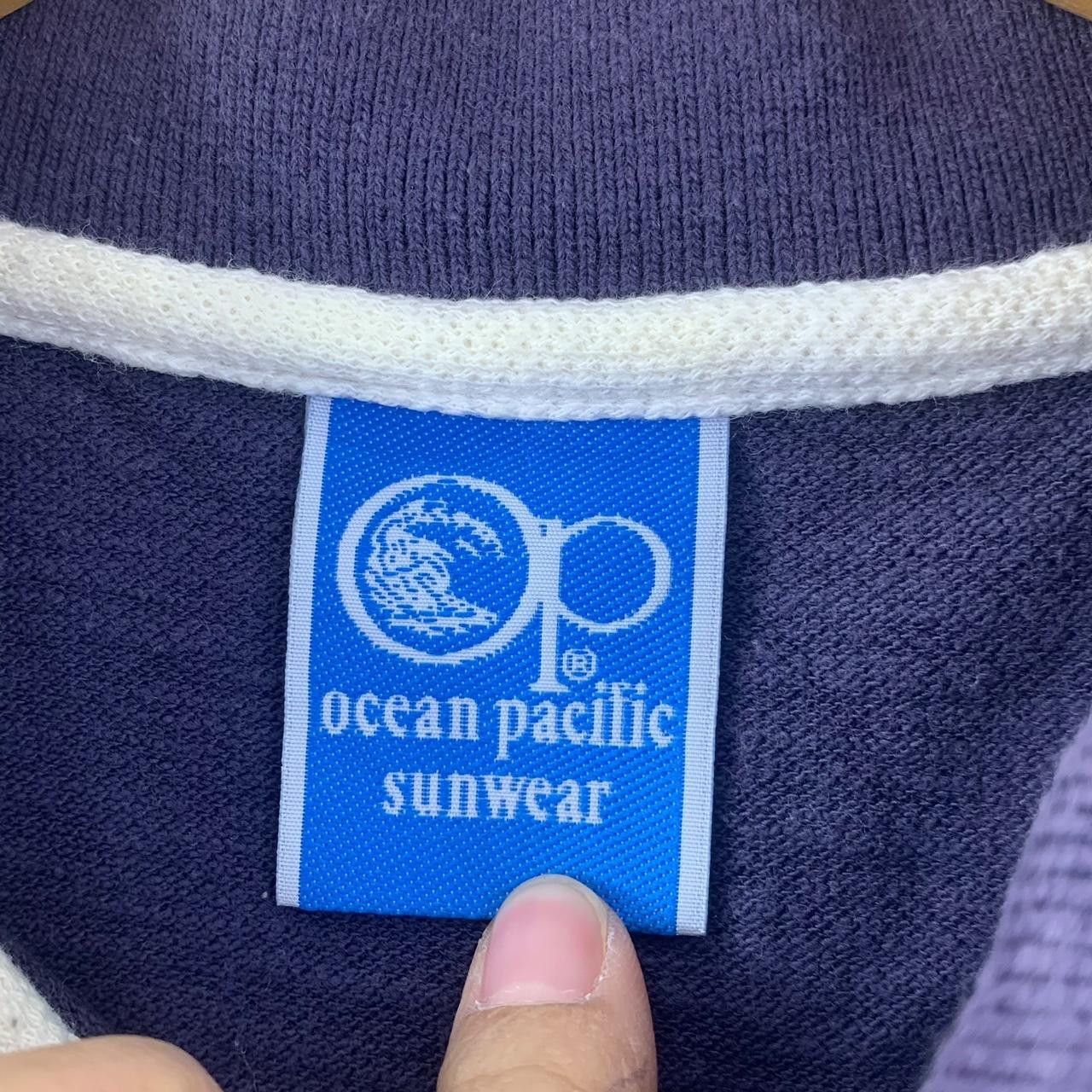 Ocean Pacific Vintage OCEAN PACIFIC SUNWEAR Crest Polo Tee Shirt Top Size US L / EU 52-54 / 3 - 3 Thumbnail
