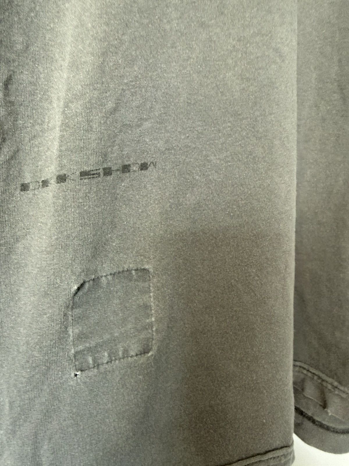 Rick Owens Drkshdw Rick Owens DRKSHDW Bleached Hot Dog Tee Size US M / EU 48-50 / 2 - 2 Thumbnail