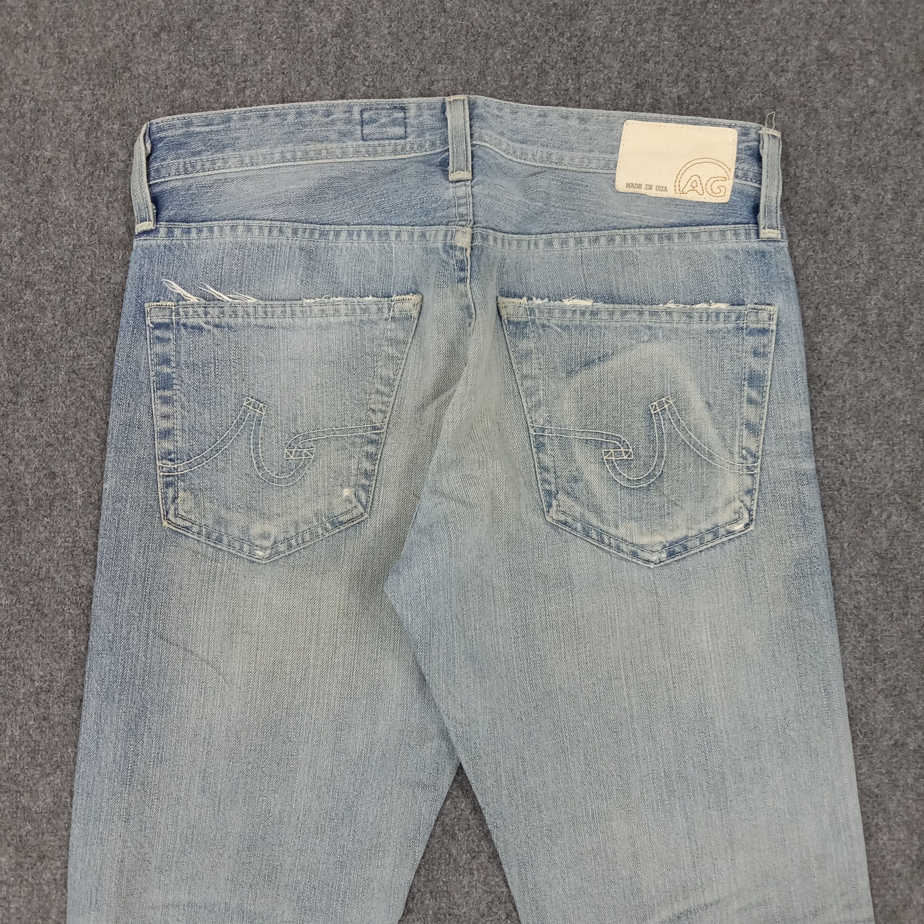 AG Adriano Goldschmied × Vintage Adriano Goldschmied American Distressed Style Jeans Size US 36 / EU 52 - 2 Thumbnail