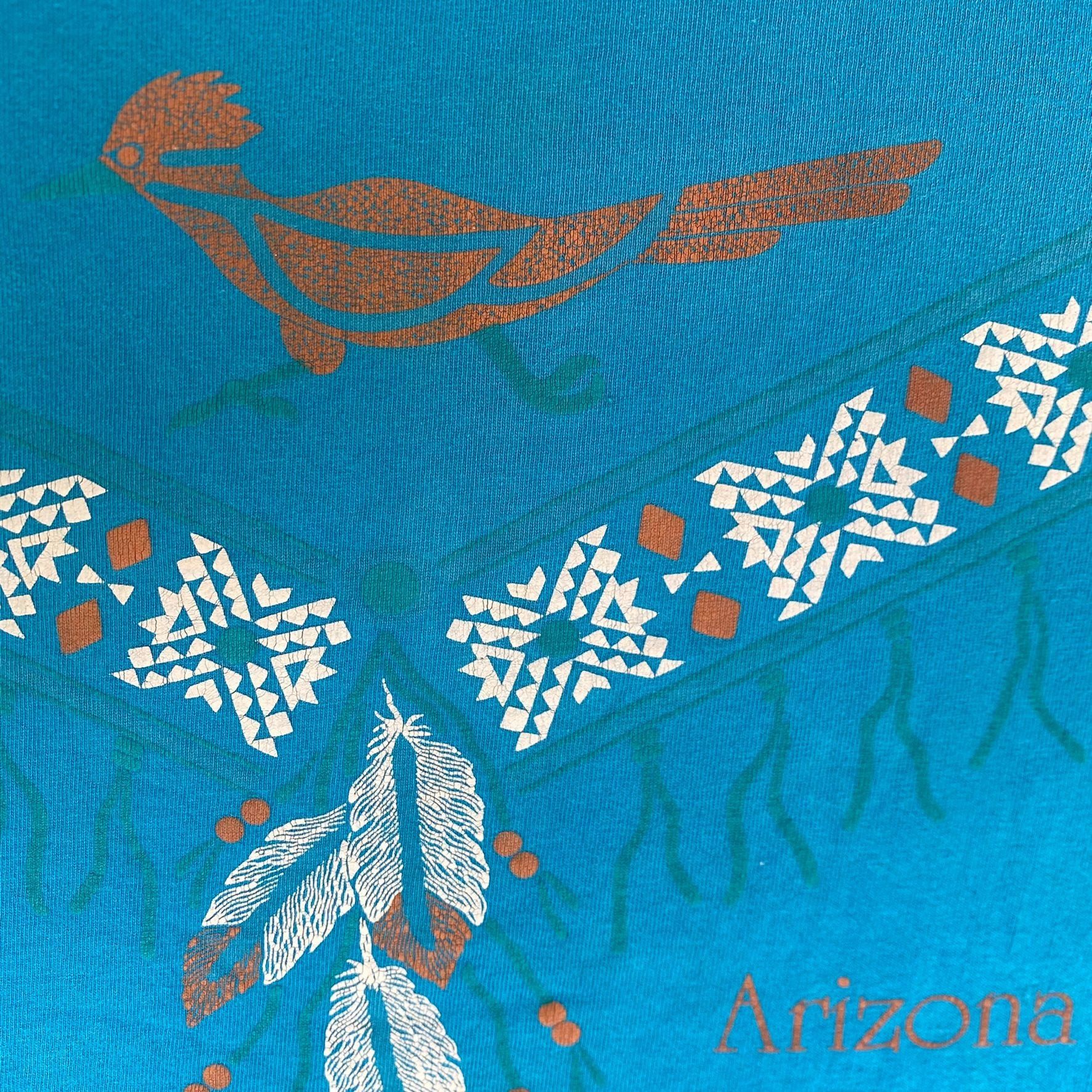 Tultex Vintage 90s Arizona Western Shirt Native Tribal Desert Tee Size US XL / EU 56 / 4 - 4 Thumbnail