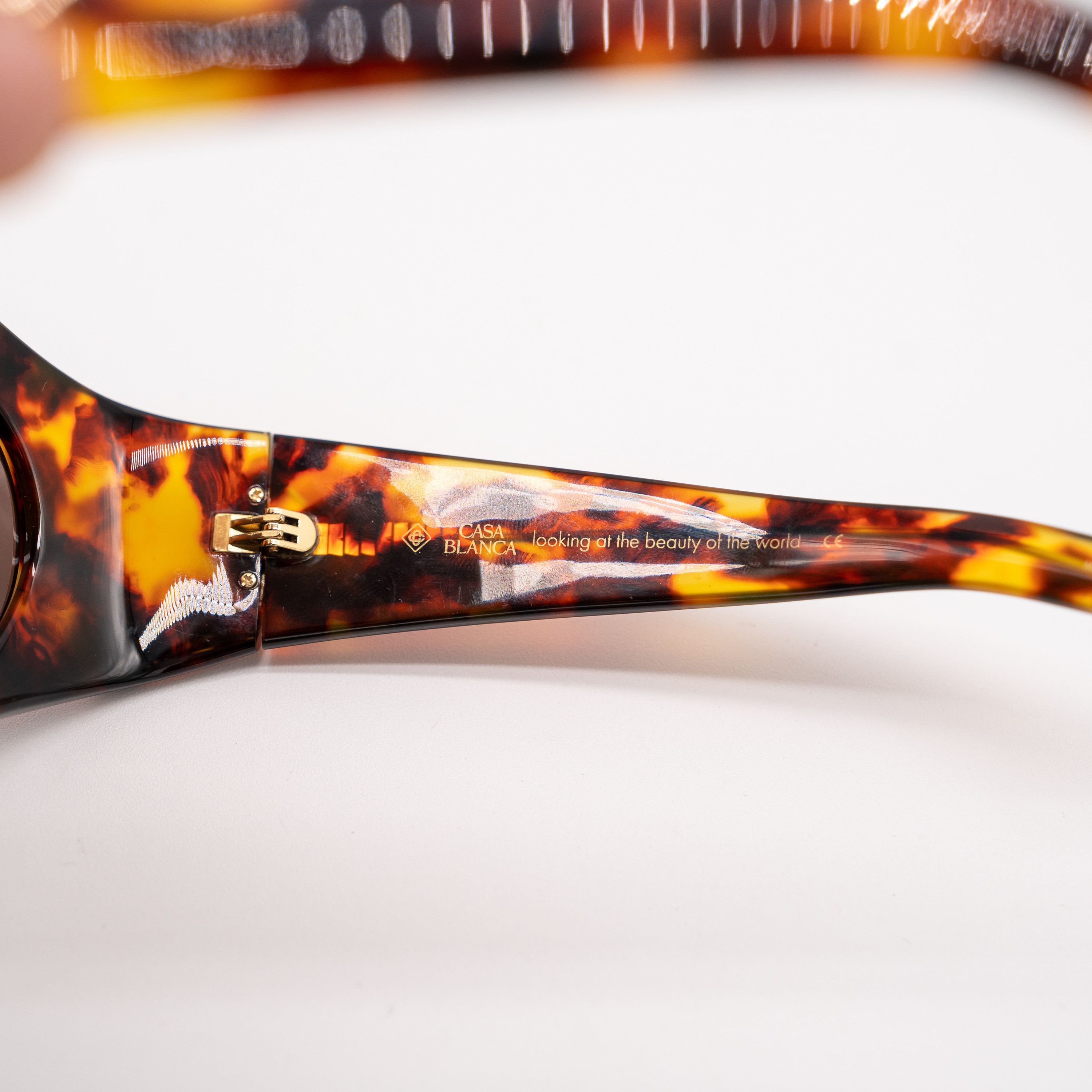 Casablanca CASABLANCA Round Goggle Acetate Sunglasses Tortoise Size ONE SIZE - 7 Thumbnail