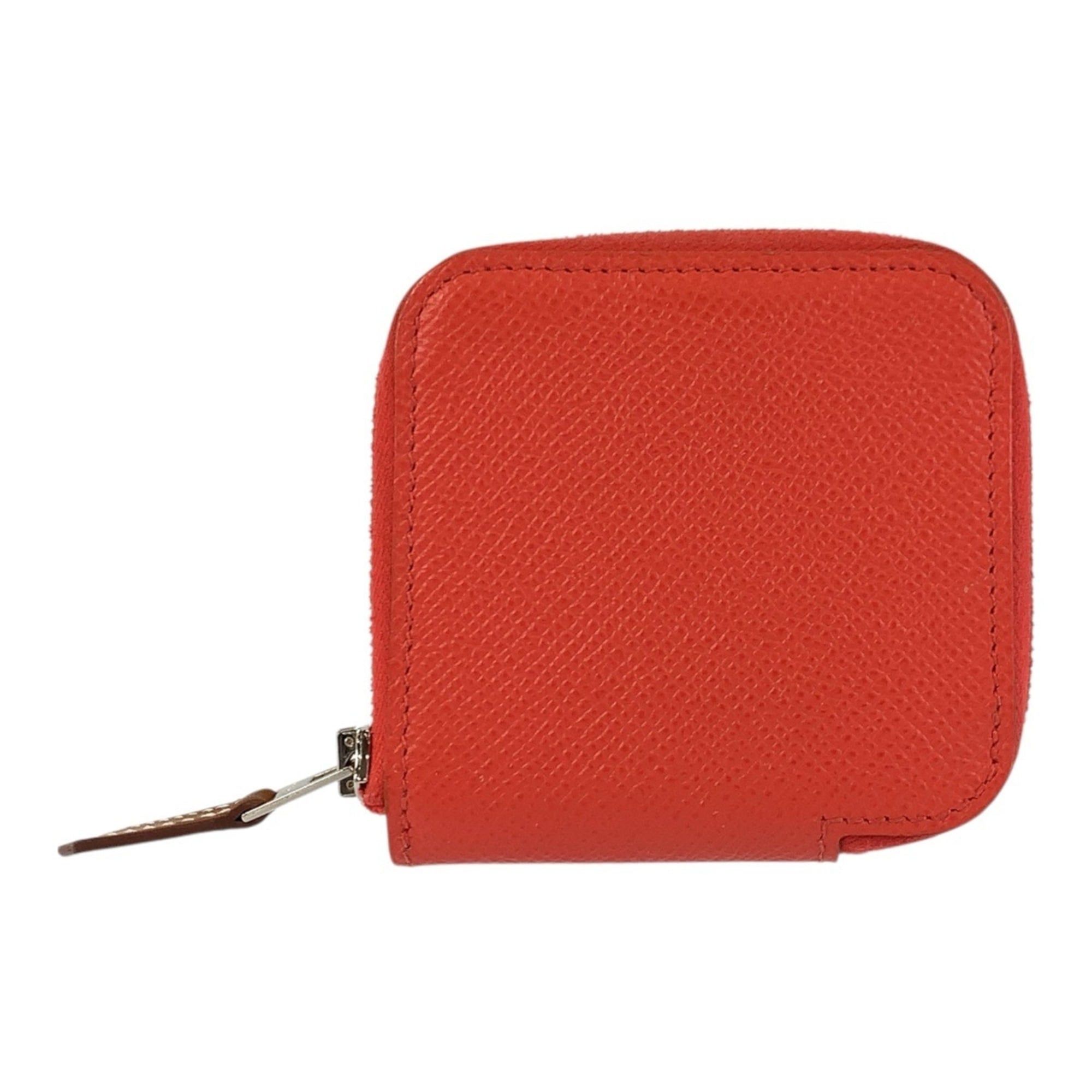 Hermes HERMES Azap Compact Mini Silk In Jaipur Silver Hardware Veau Epsom Wallet/Coin Purse T Stamp Women's Size ONE SIZE - 1 Thumbnail
