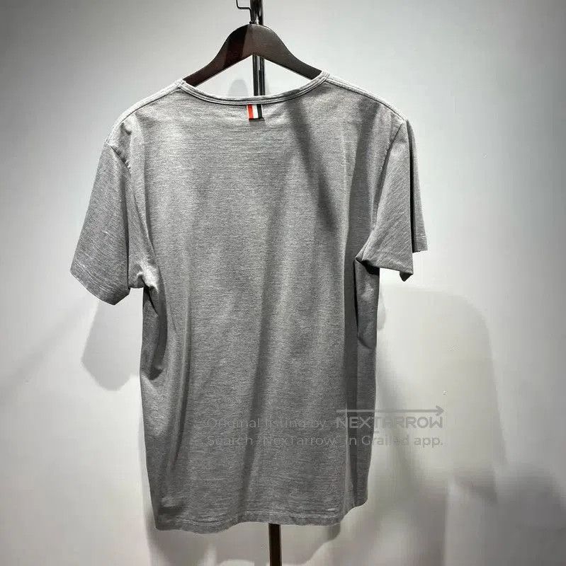 Thom Browne Thom Browne Gray Cotton Blend T-Shirt . Size US XL / EU 56 / 4 - 2 Thumbnail