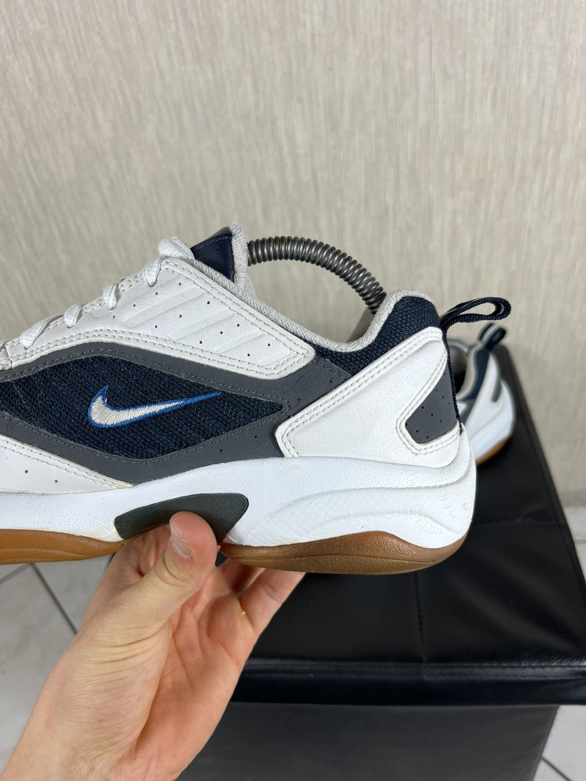 Nike Vintage Nike y2k retro small central swoosh sneakers shoes Size US 8 / EU 41 - 9 Thumbnail
