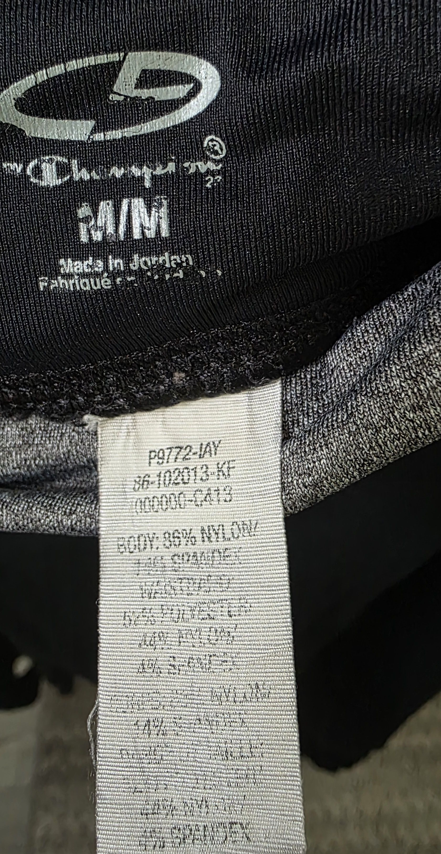 Champion Champion Fitted Ruched Black/Heather Gray Pants Size Medium Size 30" / US 8 / IT 44 - 4 Thumbnail