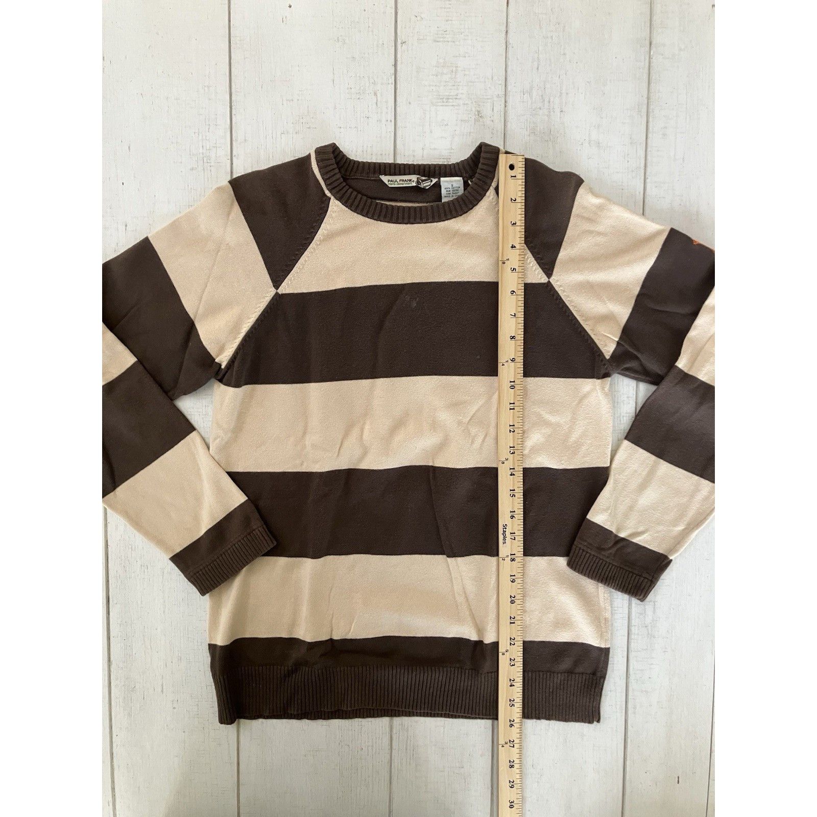 Paul Frank Paul Frank Rugby Stripe Knit Pullover Sweater Y2K Small Brow Size US S / EU 44-46 / 1 - 9 Thumbnail