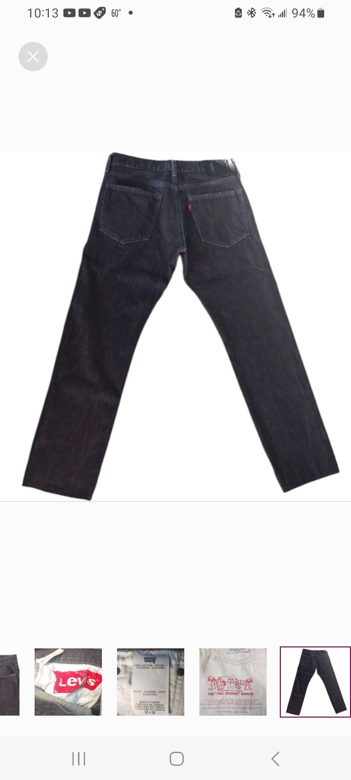 Levi's Vintage Clothing Vintage Levi Strauss & Co Matchstick Black Jeans Size US 32 / EU 48 - 5 Thumbnail