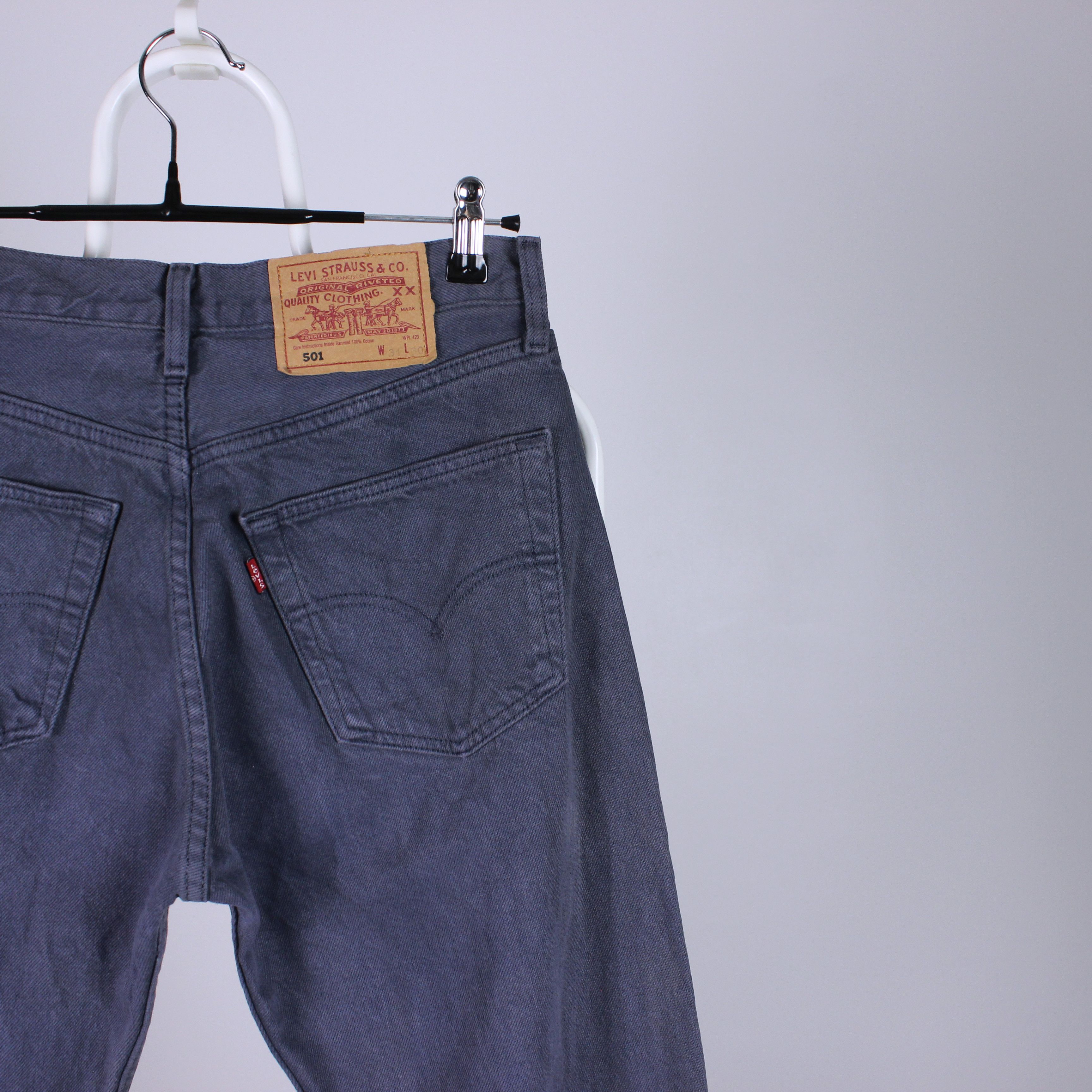 Levi's Levis 501 31 30 denim purple jeans Size US 31 - 11 Thumbnail