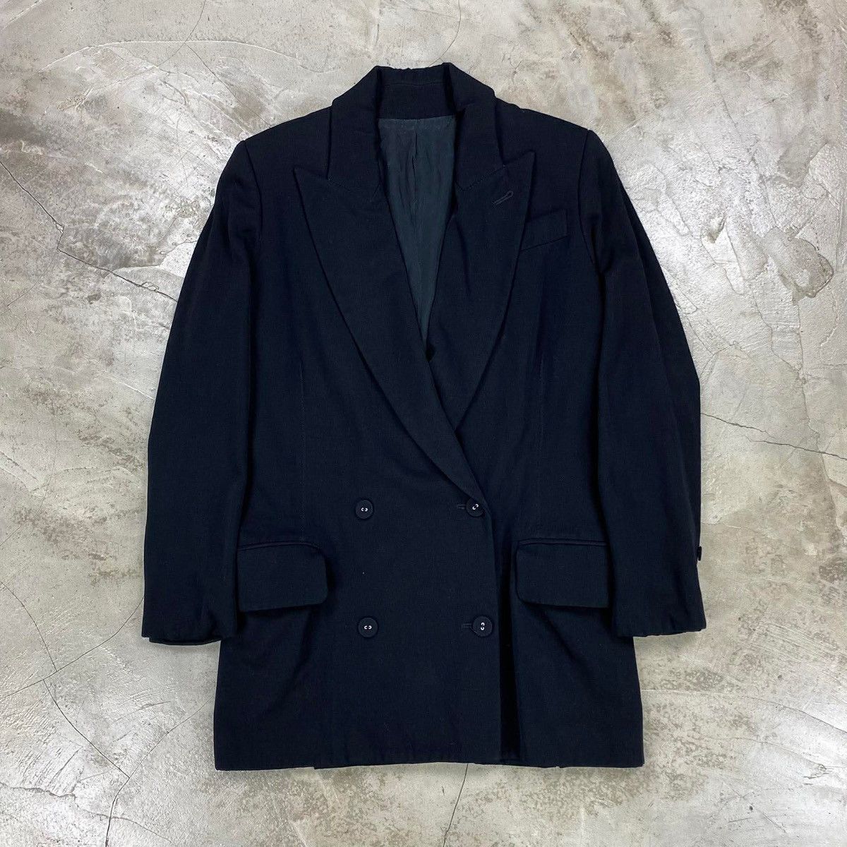 Jean Paul Gaultier FEMME Peak Lapel Double Breasted Wool Blazer Size 38R - 1 Thumbnail