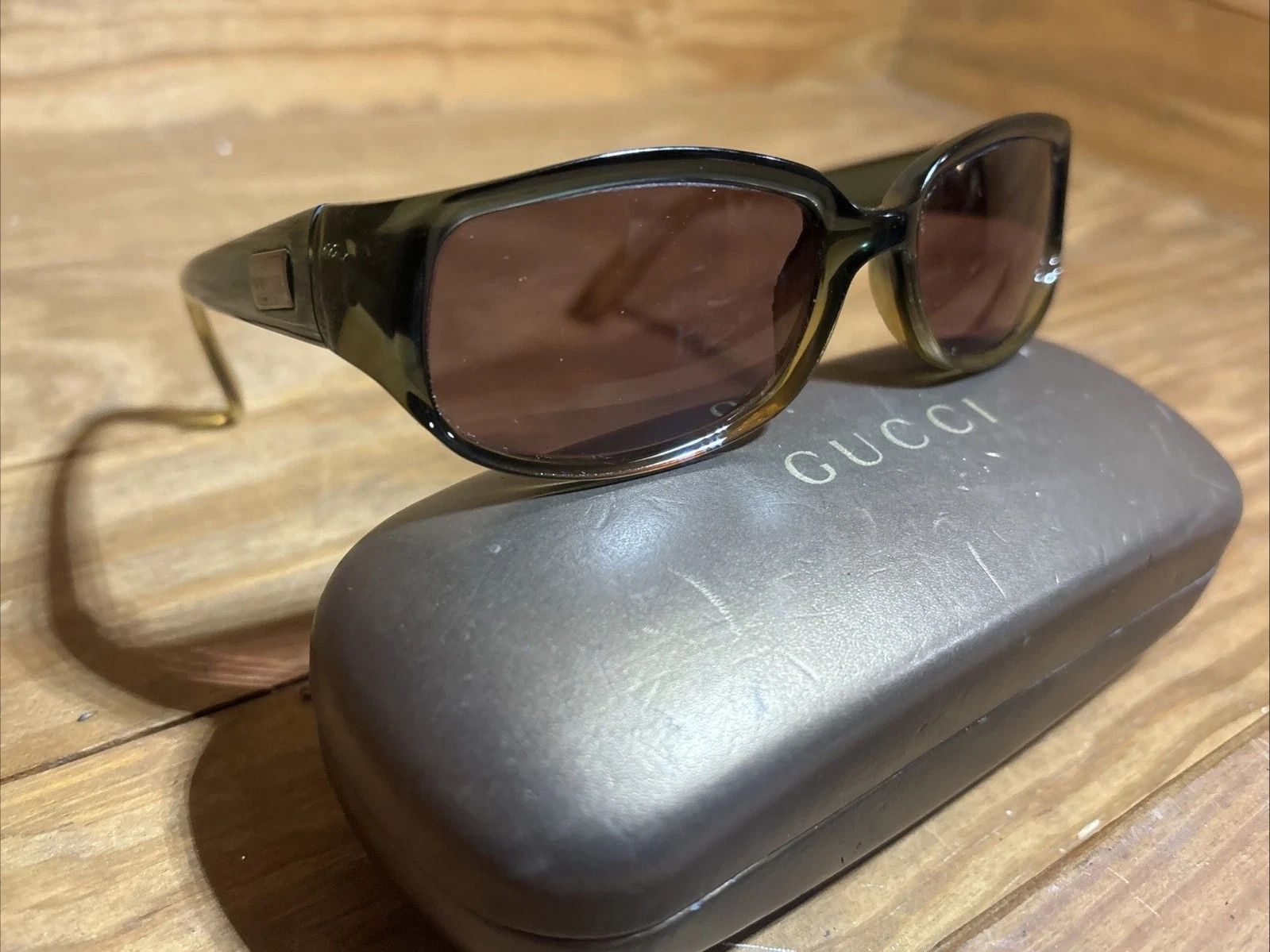 Gucci Gucci Sunglasses GG2475/S Green Gradient Plastic Y2K Size ONE SIZE - 3 Thumbnail