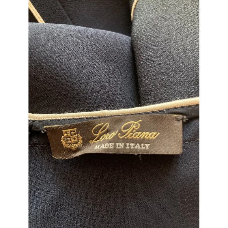 Loro Piana LORO PIANA Women's silk mid-length dress Size 26" / US 2 / IT 38 - 6 Thumbnail