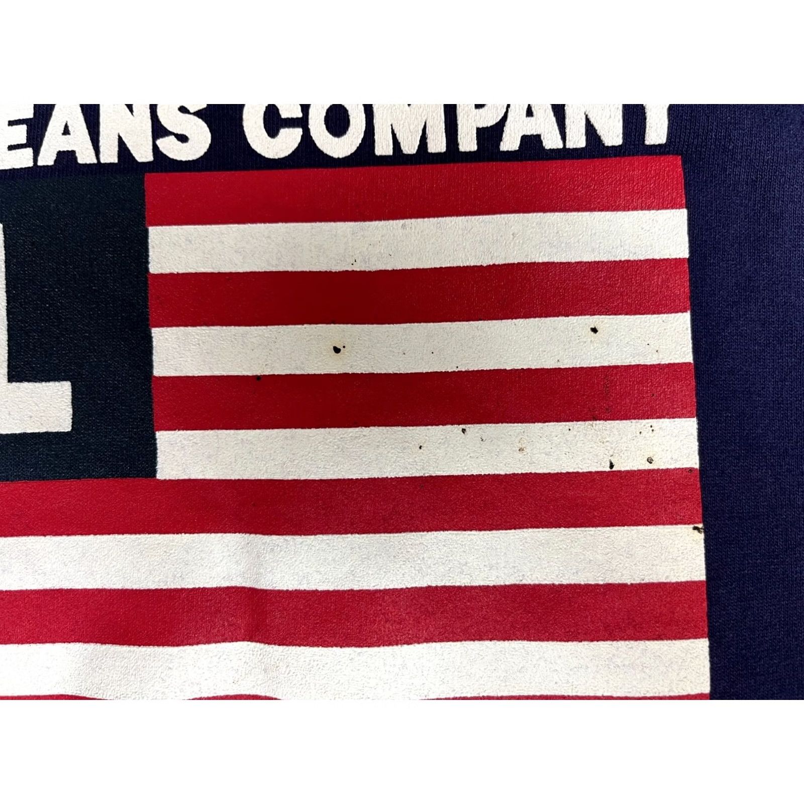Vintage Vintage Polo Shirt Men's Navy Blue Large American Flag Shirt Classic Fit Size US L / EU 52-54 / 3 - 6 Thumbnail