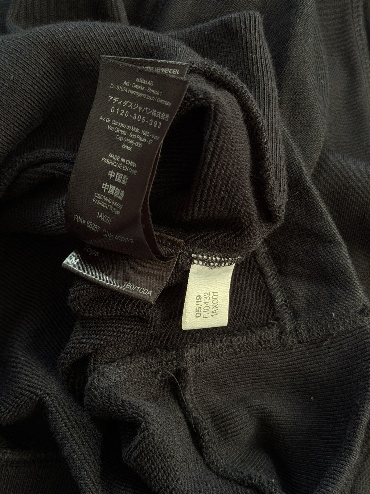Adidas × Y-3 Y-3 Adidas Yohji Yamamoto Sweatshirt Stacked Logo Crewneck Size US M / EU 48-50 / 2 - 13 Thumbnail