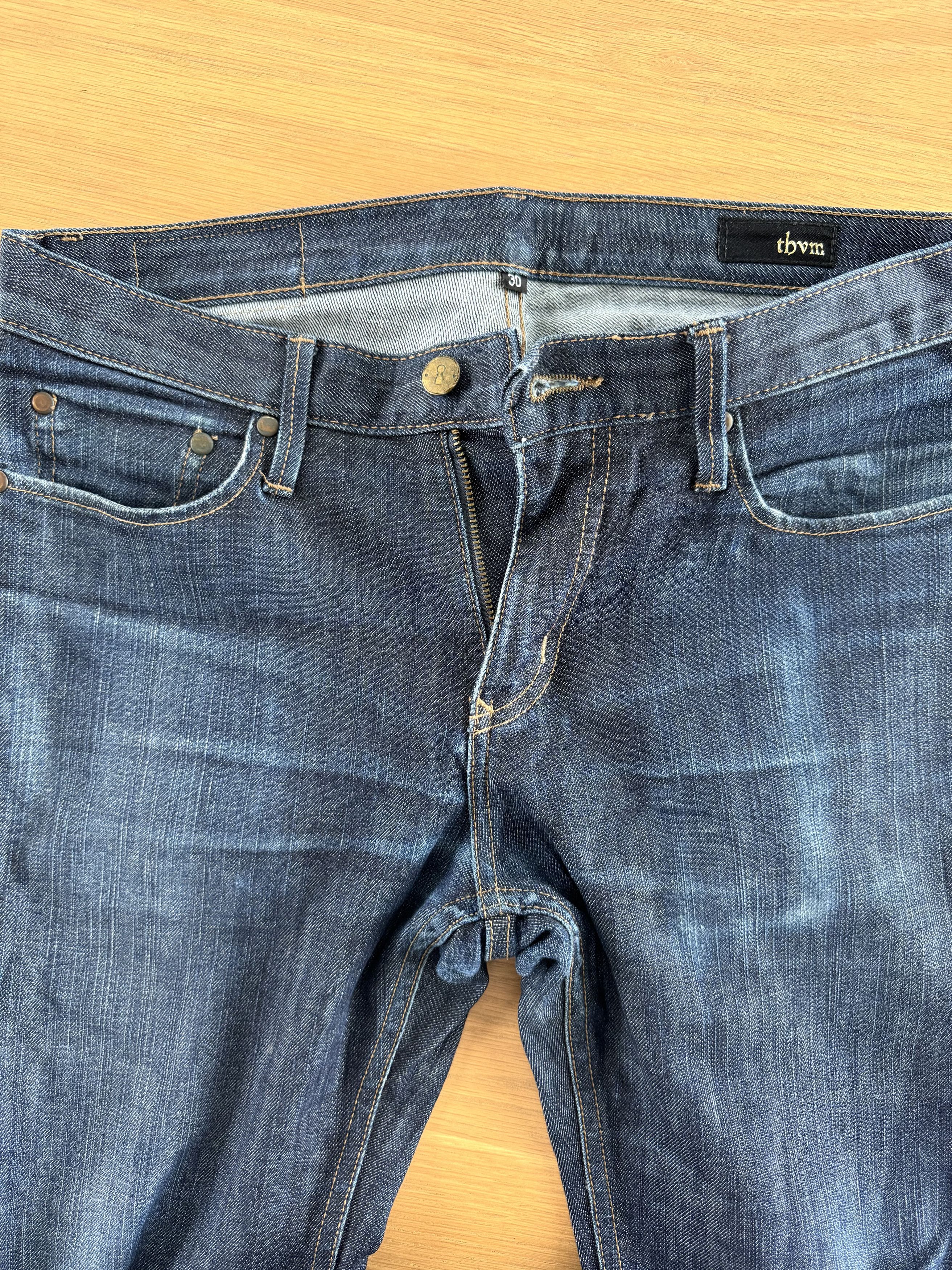 THVM THVM Raw Indigo Denim 👖 Size 30x30, nice fades Size US 30 / EU 46 - 1 Thumbnail
