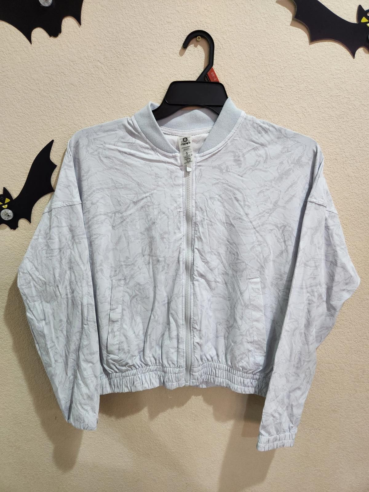 Moon Boot Mono B Women's Small Pattern Athleisure Active Mock Full Zip Size S / US 4 / IT 40 - 1 Thumbnail