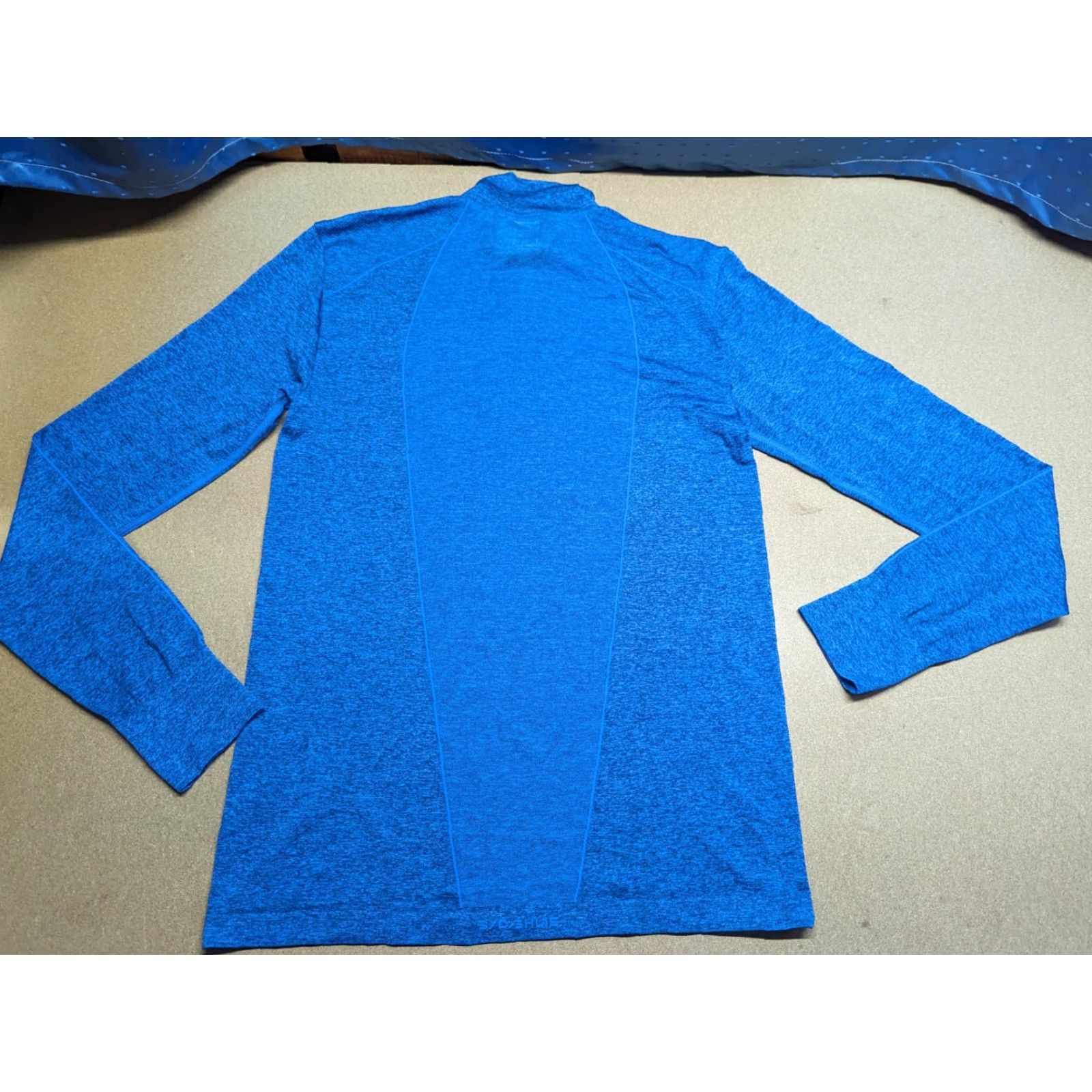 Layer 8 Bjorn Daehlie Base Layer Shirt Size S-M Blue Sports Ski Running Lightweight Unisex Adults Regular Long Sleeve Round Neck Activewear Size M / US 6-8 / IT 42-44 - 2 Thumbnail
