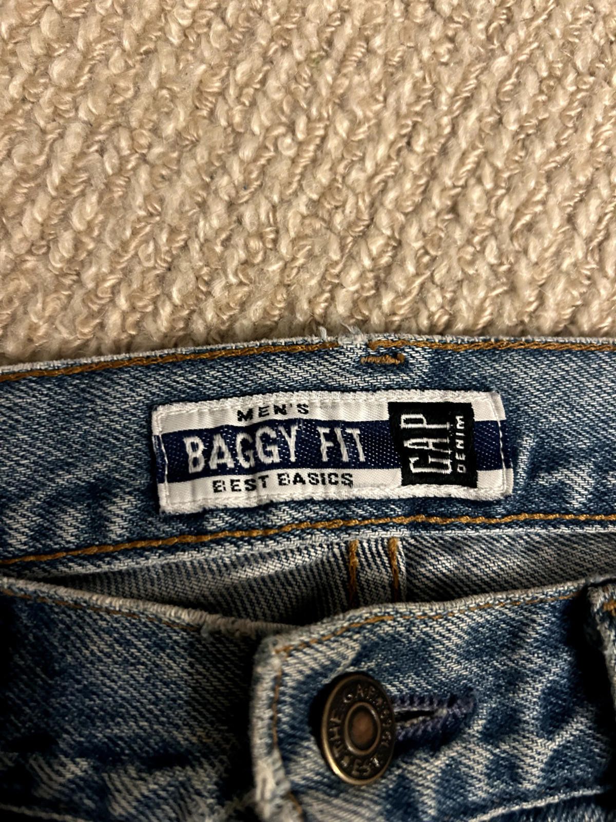 Gap Vintage 90s Gap Denim Baggy Mens Jeans 32x30 Light Wash Size US 32 / EU 48 - 2 Thumbnail