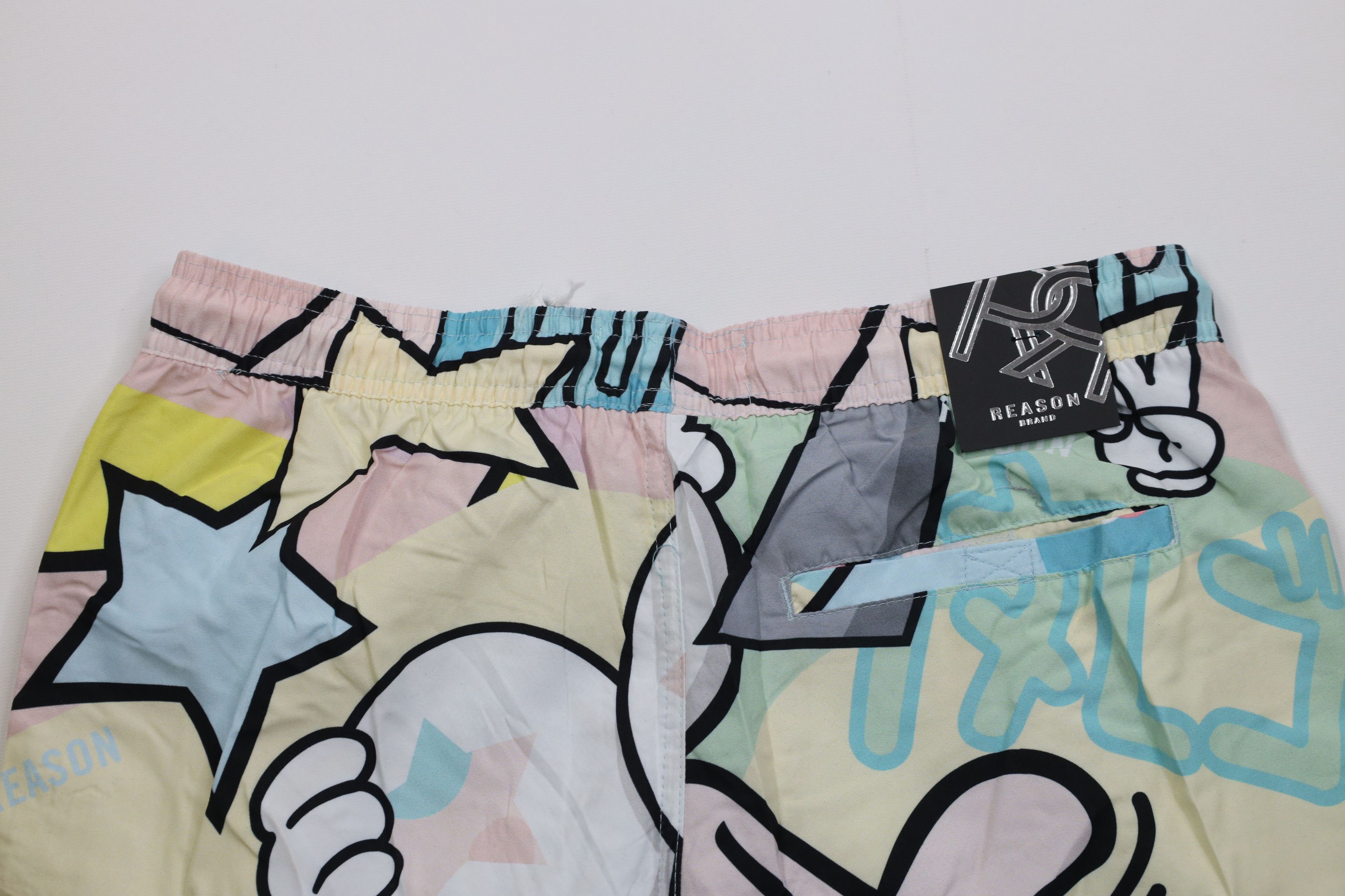 Vintage Deadstock Y2K Streetwear Graffiti Cartoon Lined Cargo Shorts Size US 30 / EU 46 - 9 Thumbnail