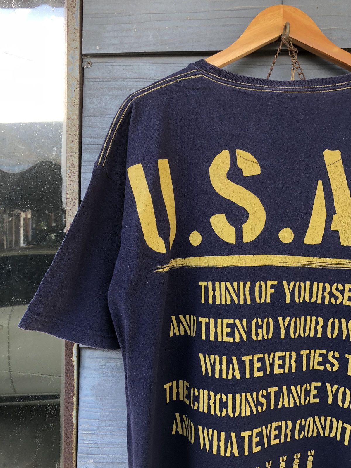 Alpha Industries × Vintage Vintage Y2K Smack Aspiration USAF Backhit Baggy Tshirt Size US XXL / EU 58 / 5 - 5 Thumbnail