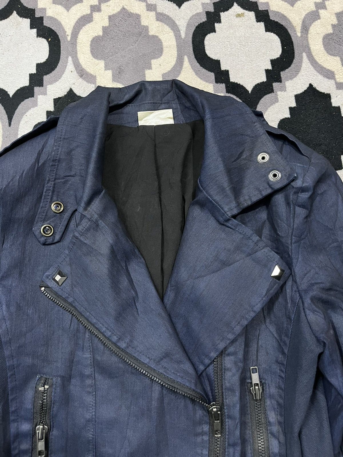 Isamu Katayama Backlash Think about waxed bondage punk jacket Size US M / EU 48-50 / 2 - 7 Thumbnail