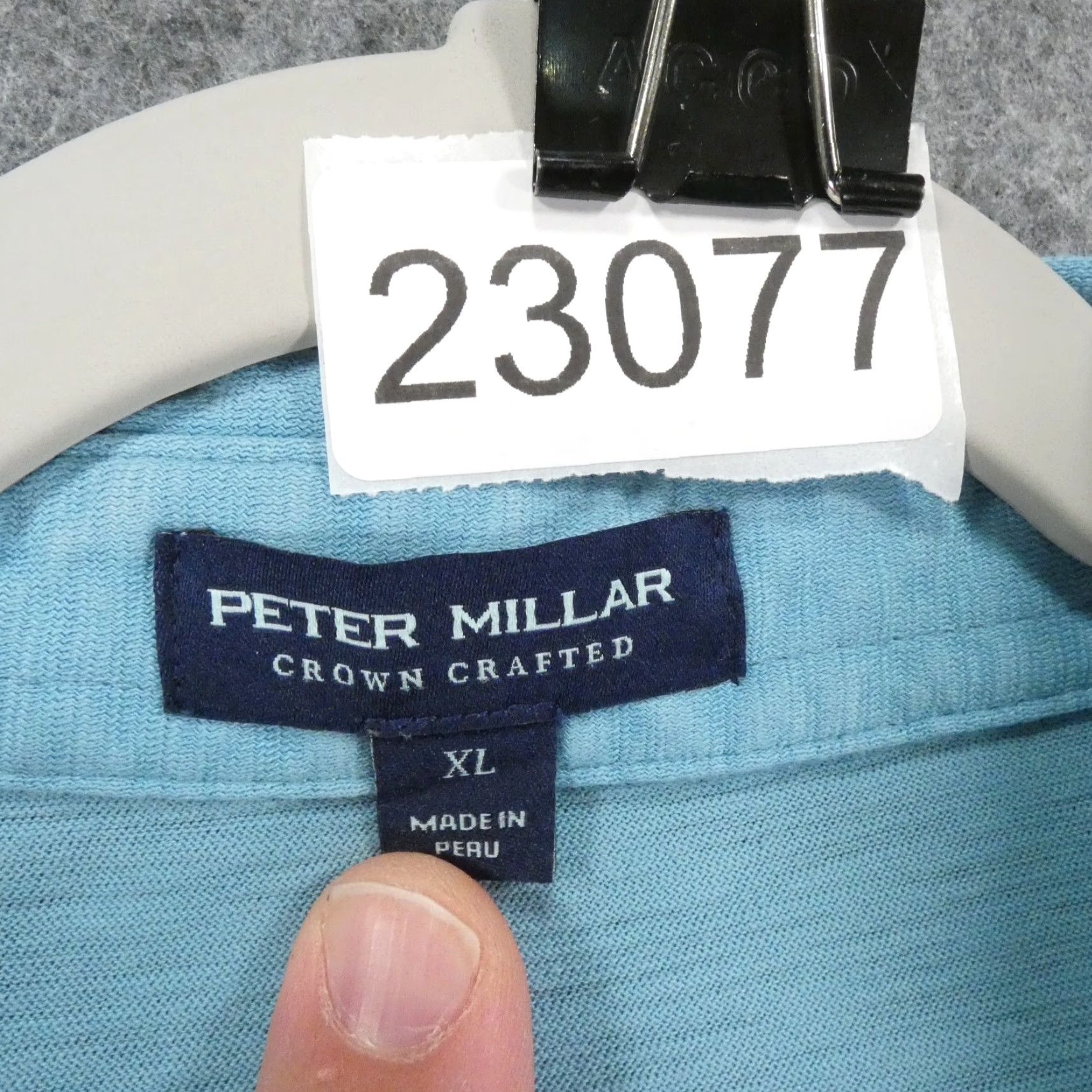 Peter Millar Peter Millar Golf Shirt Men Polo Short Sleeve Crown Crafted Blue XL Size Type Regular Size US XL / EU 56 / 4 - 7 Thumbnail