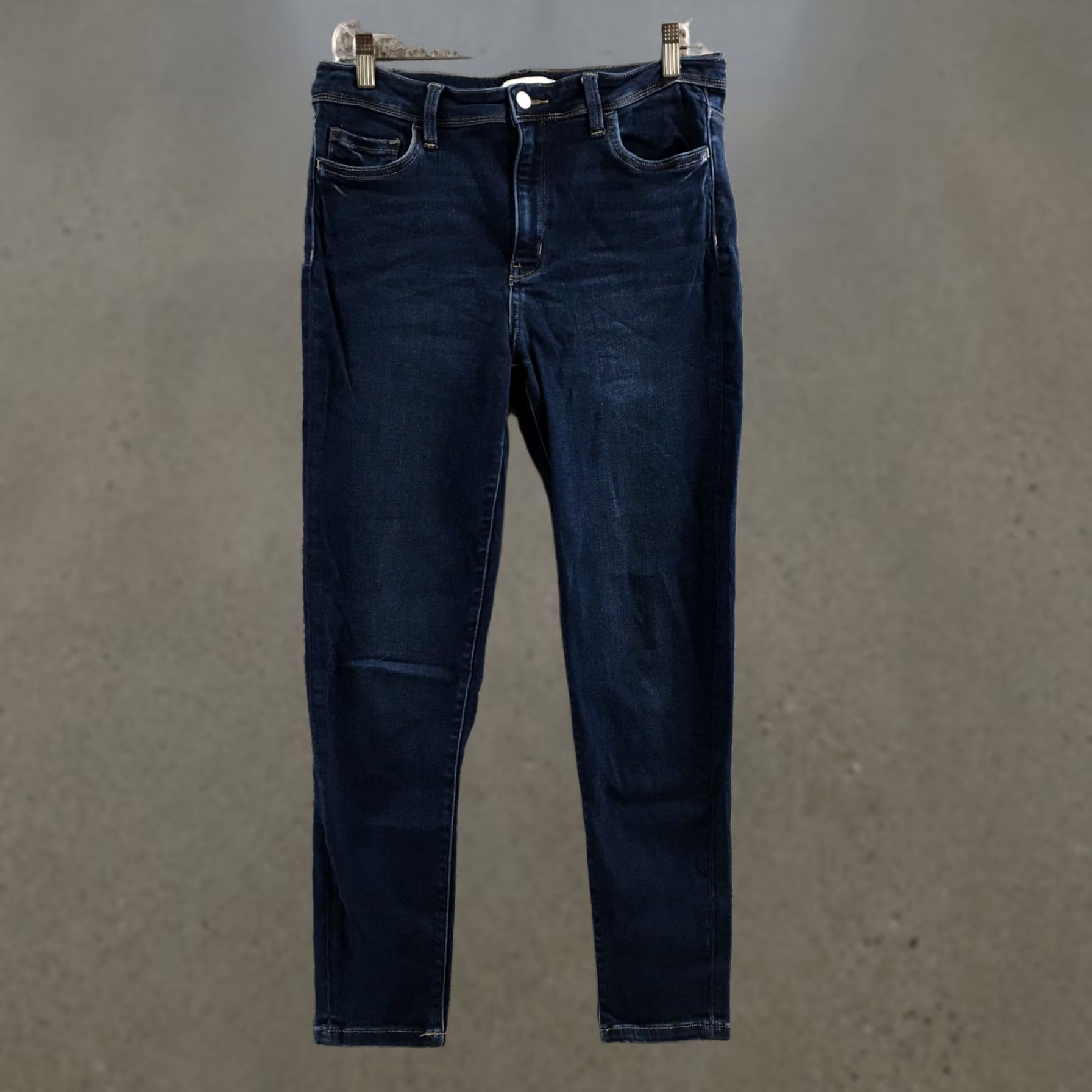Vintage Flying Monkey Jeans Womens 30 Blue Skinny Stretch Zip Fly Regular Denim Jeans Mens Womens Girls Boys Size 30" / US 8 / IT 44 - 1 Thumbnail