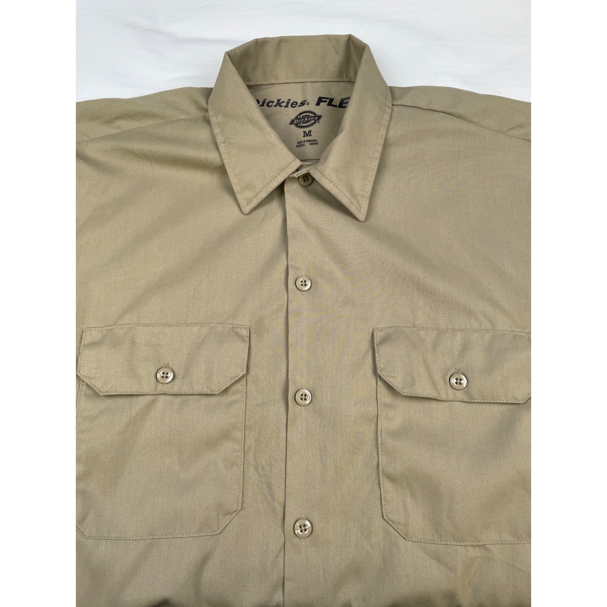 Dickies Dickies Flex Men's Khaki Button up Short Sleeve Work Shirt S Size US M / EU 48-50 / 2 - 6 Thumbnail