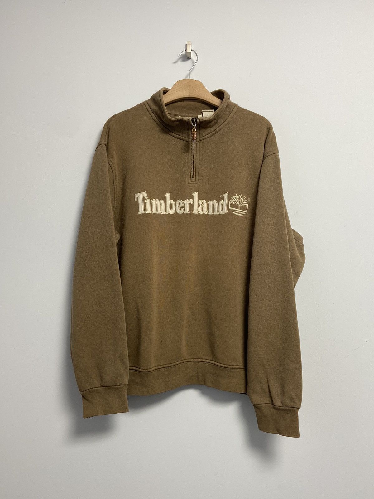Timberland Timberland 1/3 zip Vintage y2k style Brown Size US L / EU 52-54 / 3 - 1 Thumbnail