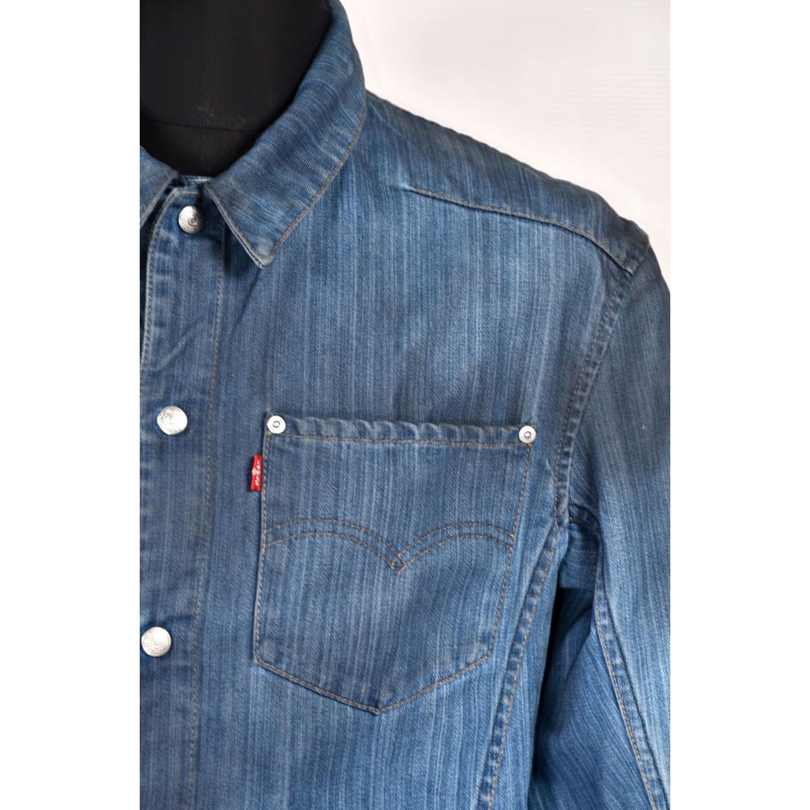 Levi's Levi's Engineered 70100 Jacket Denim Men's M Blue Regular Size M Denim Jacket Mens Size US M / EU 48-50 / 2 - 7 Thumbnail