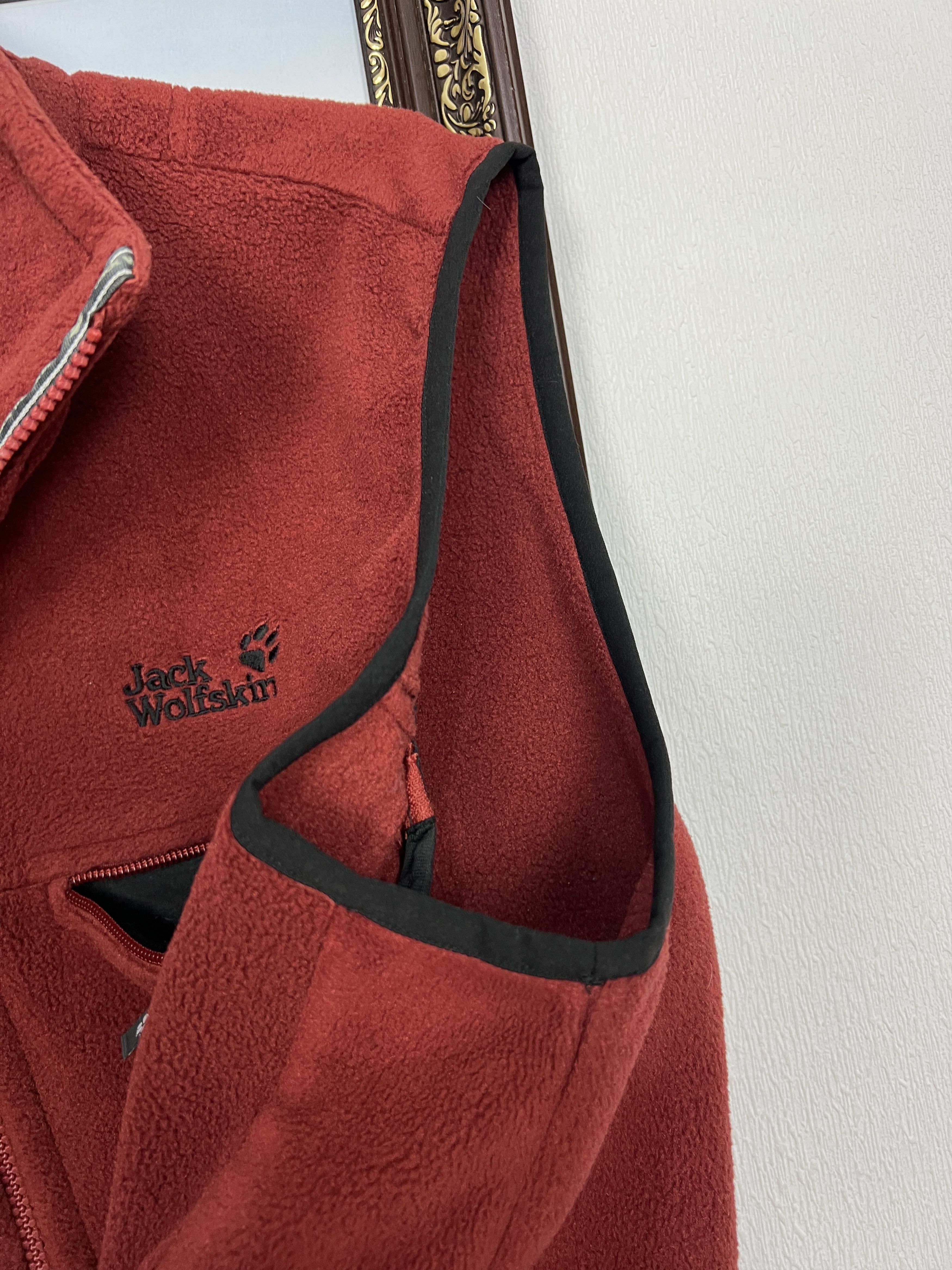 Jack Wolfskin Vintage Fleece Vest Gilet Red Jacket Track Top Hiking Rare Size US XL / EU 56 / 4 - 6 Thumbnail