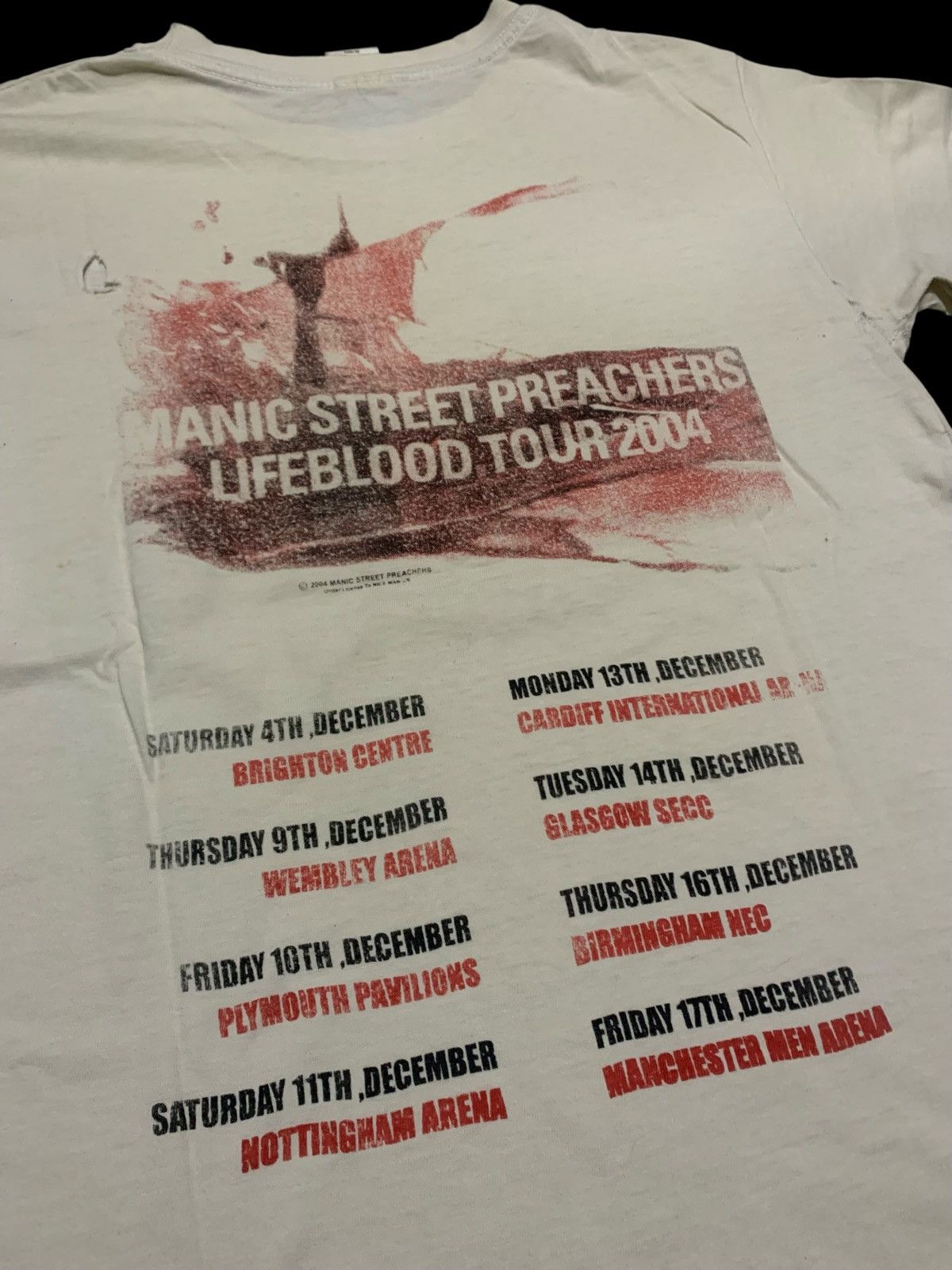 Band Tees Vintage Manic Street Preachers Lifeblood Tour 2004 Size US S / EU 44-46 / 1 - 2 Thumbnail