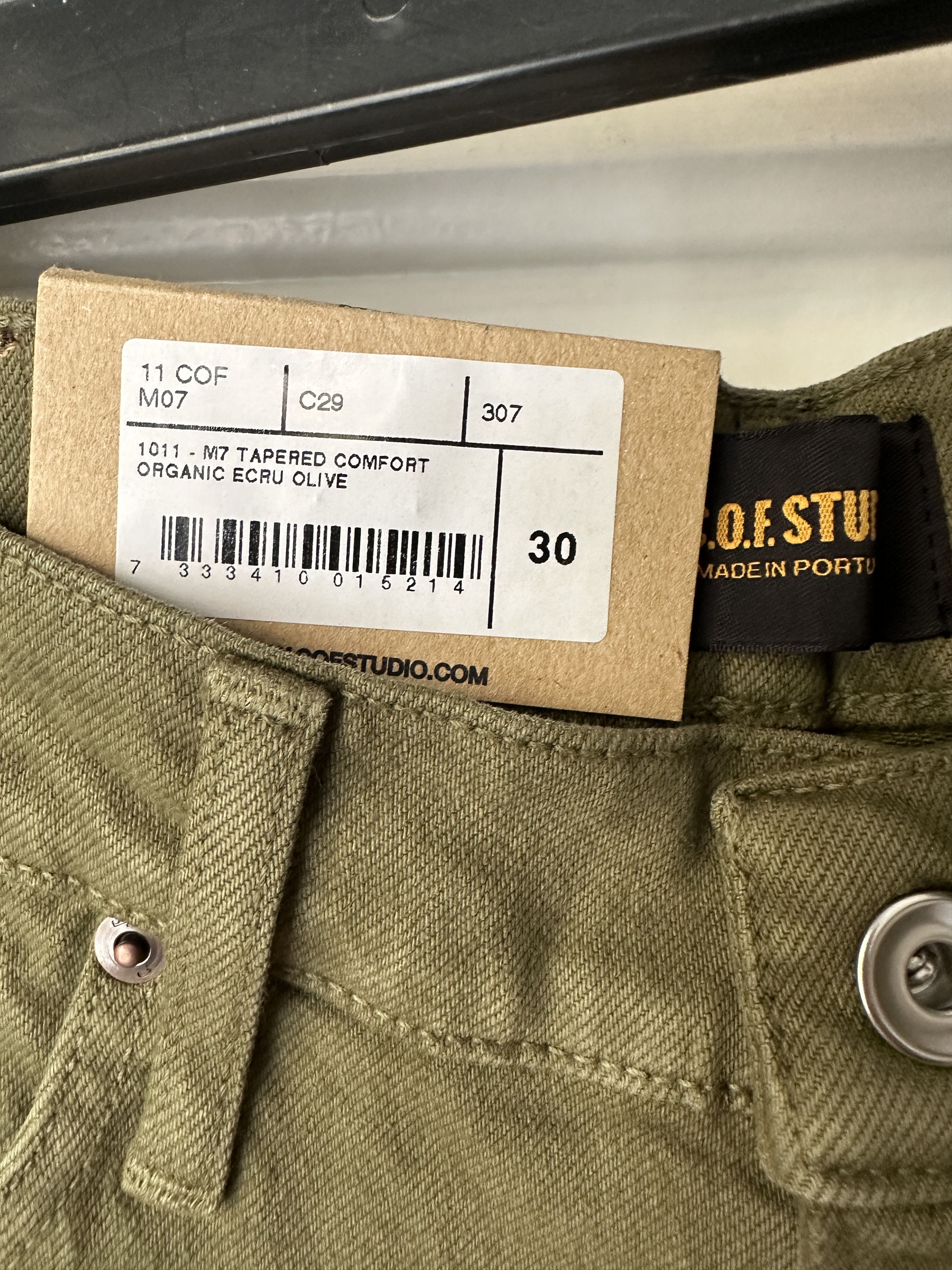 C.O.F. Studio M7 Tapered Comfort Organic Jeans Size US 30 / EU 46 - 5 Thumbnail