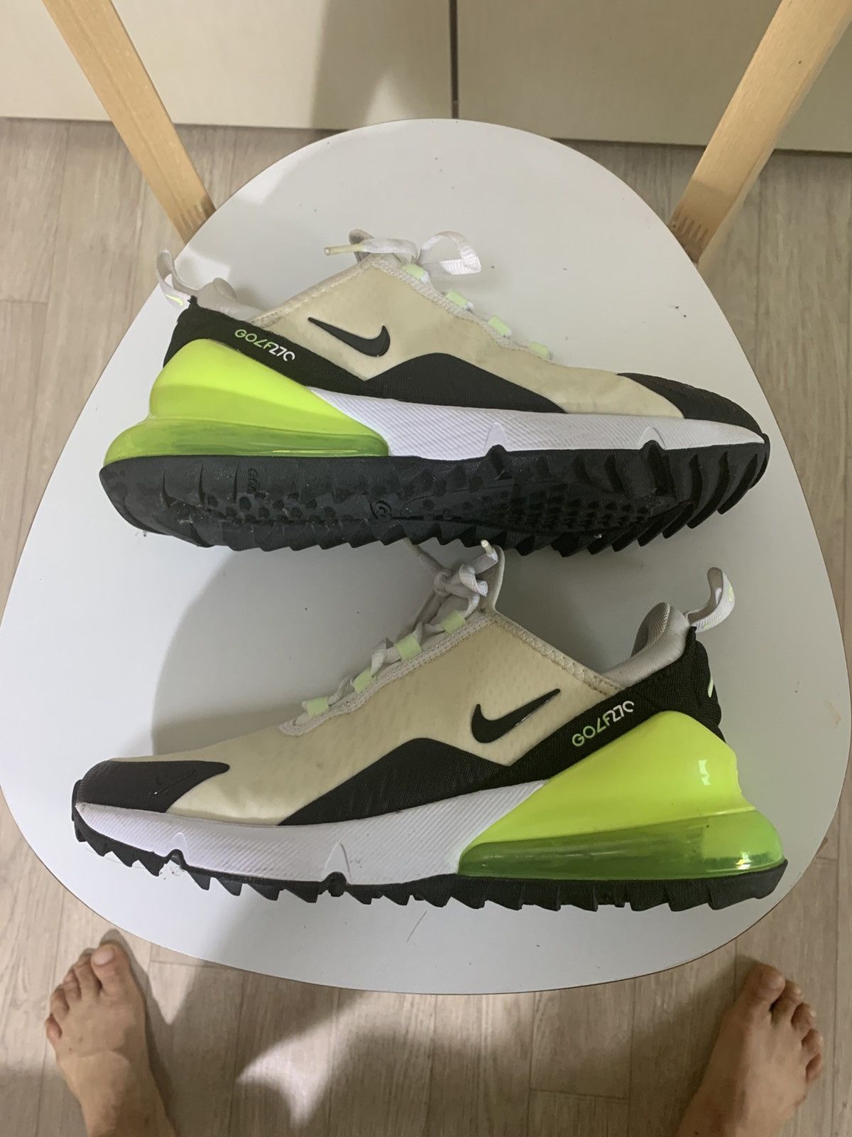 Nike Nike Air Max 270 Golf White Black Volt 6.5 Size US 6.5 / EU 39-40 - 1 Thumbnail