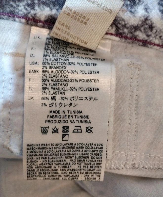 Diesel Diesel Livier-SP Archive "Cloud/Stone" Print Slim Jeans W29 Size 29" - 11 Thumbnail