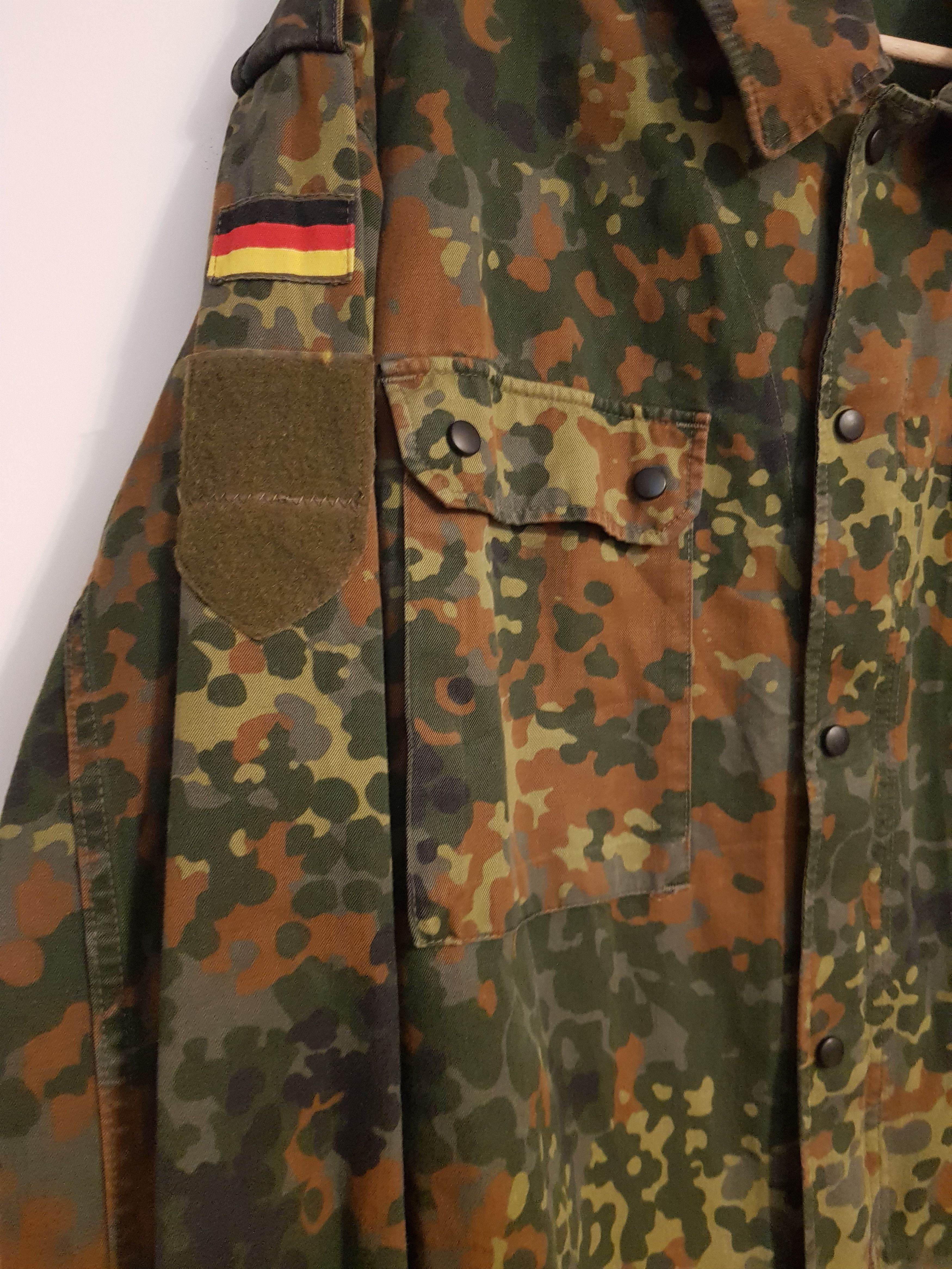 Other Bundeswehr Flecktarn German Army Field Jacket Camo Vintage L Size US XXL / EU 58 / 5 - 2 Thumbnail