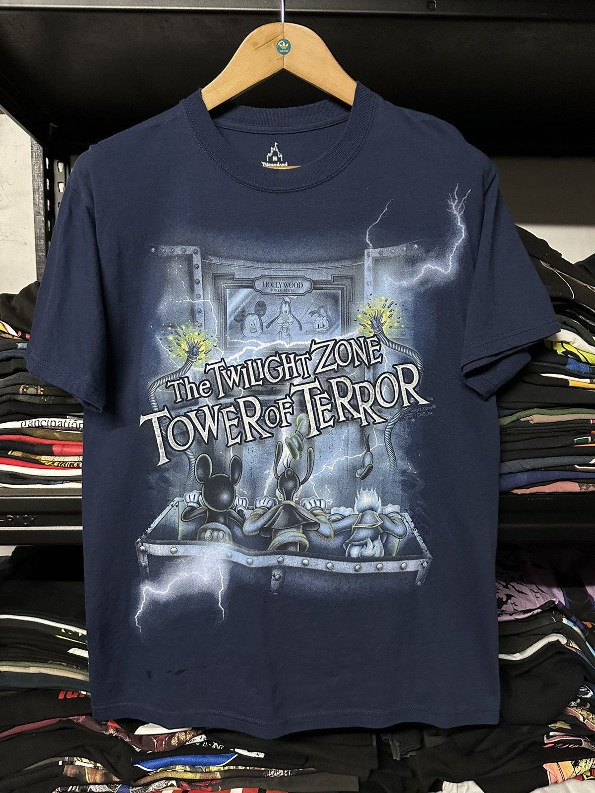 Disney × Vintage Vintage The Twilight Zone Tower Of Terror Horror Disney Tee Size US M / EU 48-50 / 2 - 1 Thumbnail