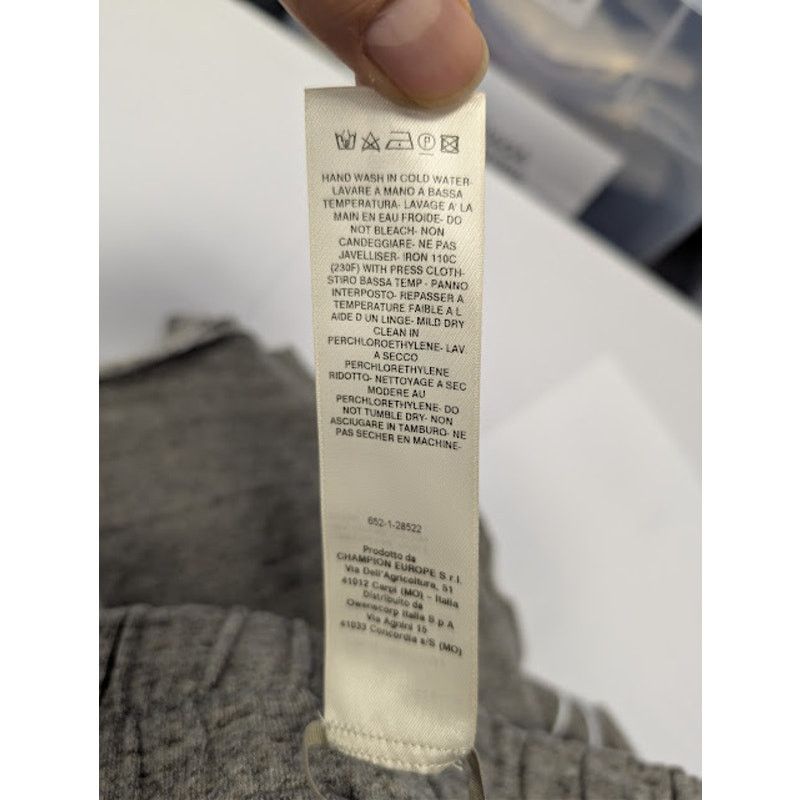 Champion × Rick Owens o1rshd1 Knitted Beveled Pods Shorts in Grey Melange L Size US 34 / EU 50 - 20 Thumbnail