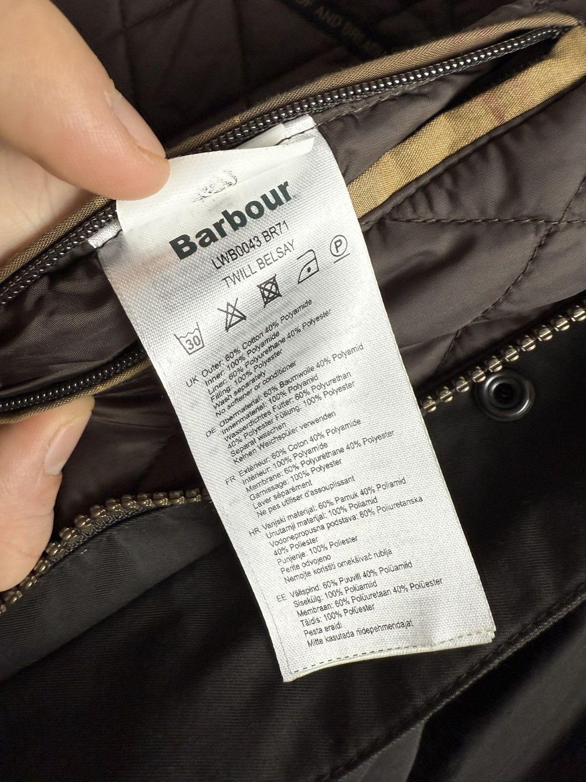 Barbour × Designer VIntage Barbour waxed waterproof twill belsay jacket M y2k Size US M / EU 48-50 / 2 - 6 Thumbnail