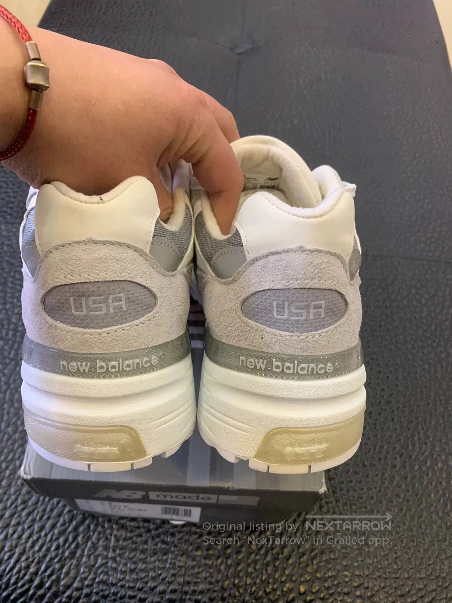 New Balance New Balance NB 992 Unisex White Running Shoes. Size US 9 / EU 42 - 3 Thumbnail