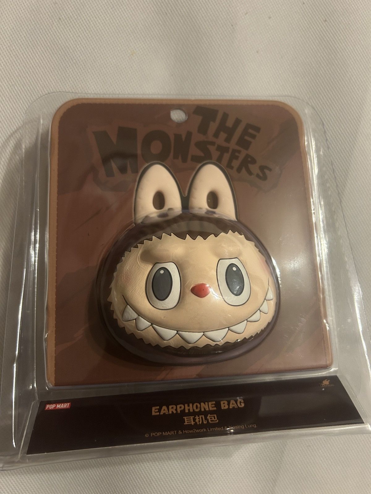 POP MART Pop Mart LABUBU Originals-Brown Silicone Earphone Bag Size ONE SIZE - 2 Thumbnail