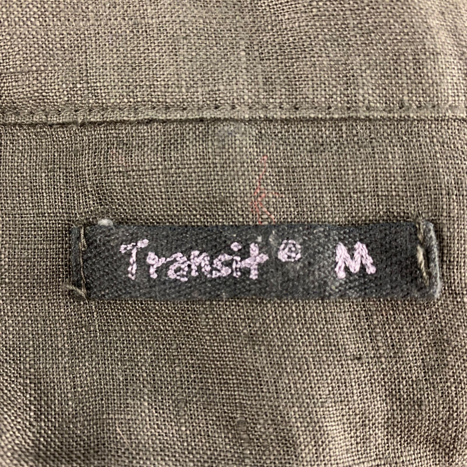 Transit TRANSIT Size M Green Cotton Blend Long Sleeve Shirt Size US M / EU 48-50 / 2 - 4 Thumbnail