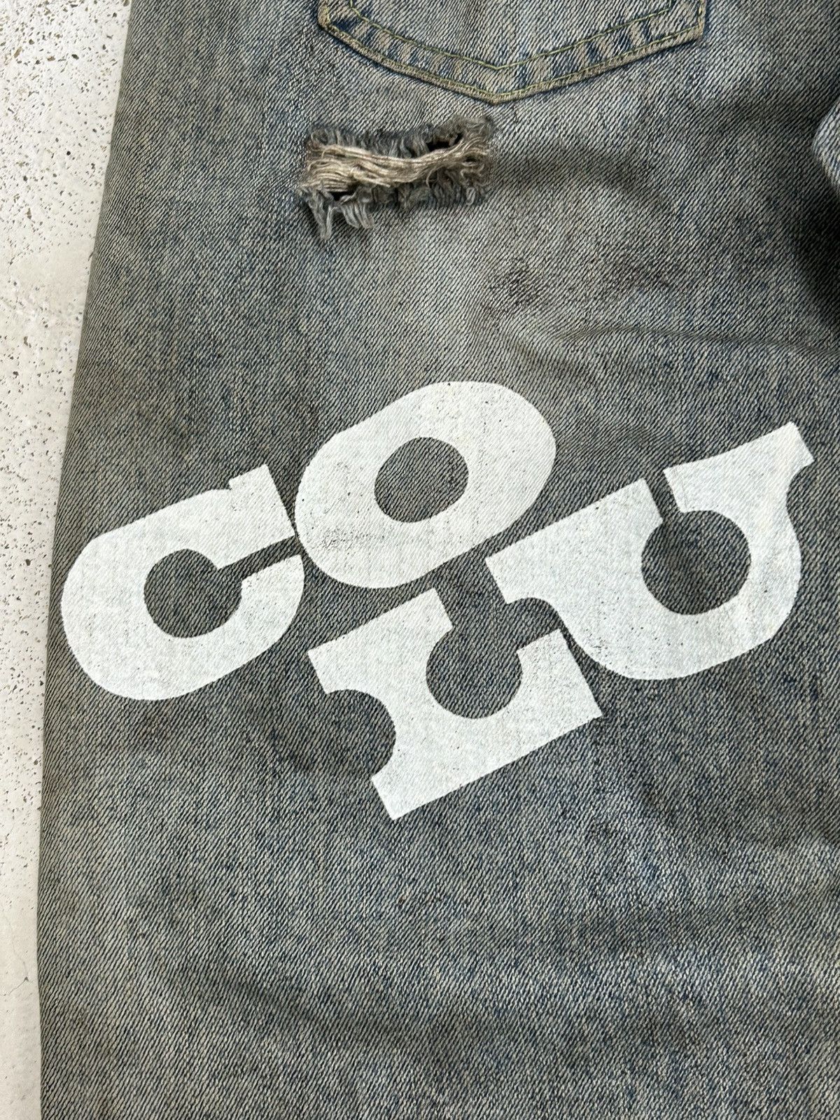 GOSTAR DE FUGA Co and Lu Japan Unisex Dirty Mud Washed Distressed Worn Size US 28 / EU 44 - 22 Thumbnail