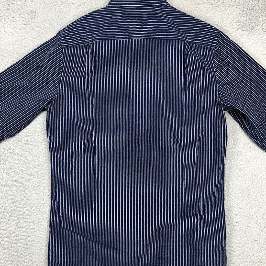 Vintage VINTAGE Esquel Button Down Shirt Mens Medium Blue Stripe Cotton Long Sleeve Casual NEW Size US M / EU 48-50 / 2 - 3 Thumbnail