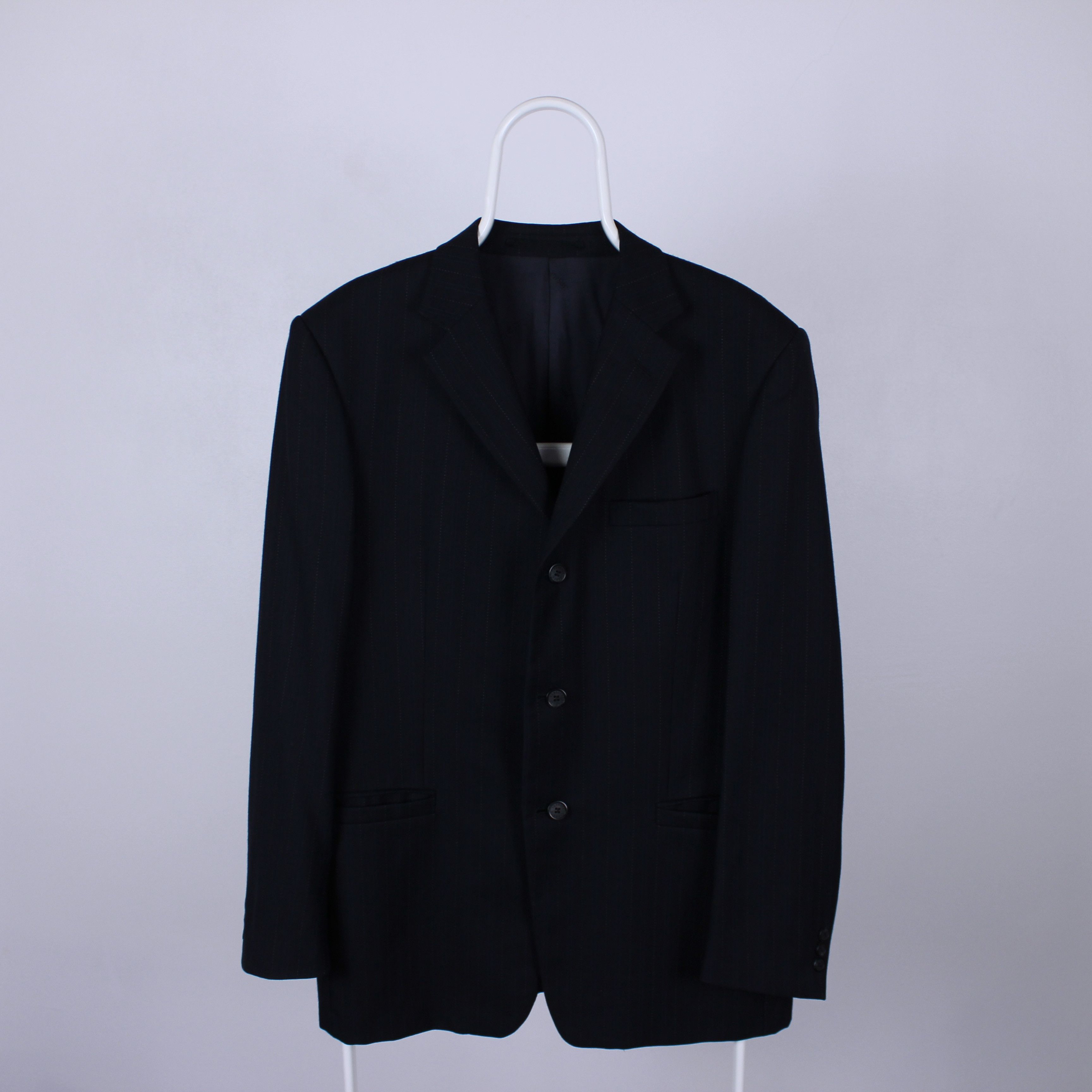 Versace Versace blazer men classic tailoring navy blue striped 50 Size 50R - 12 Thumbnail