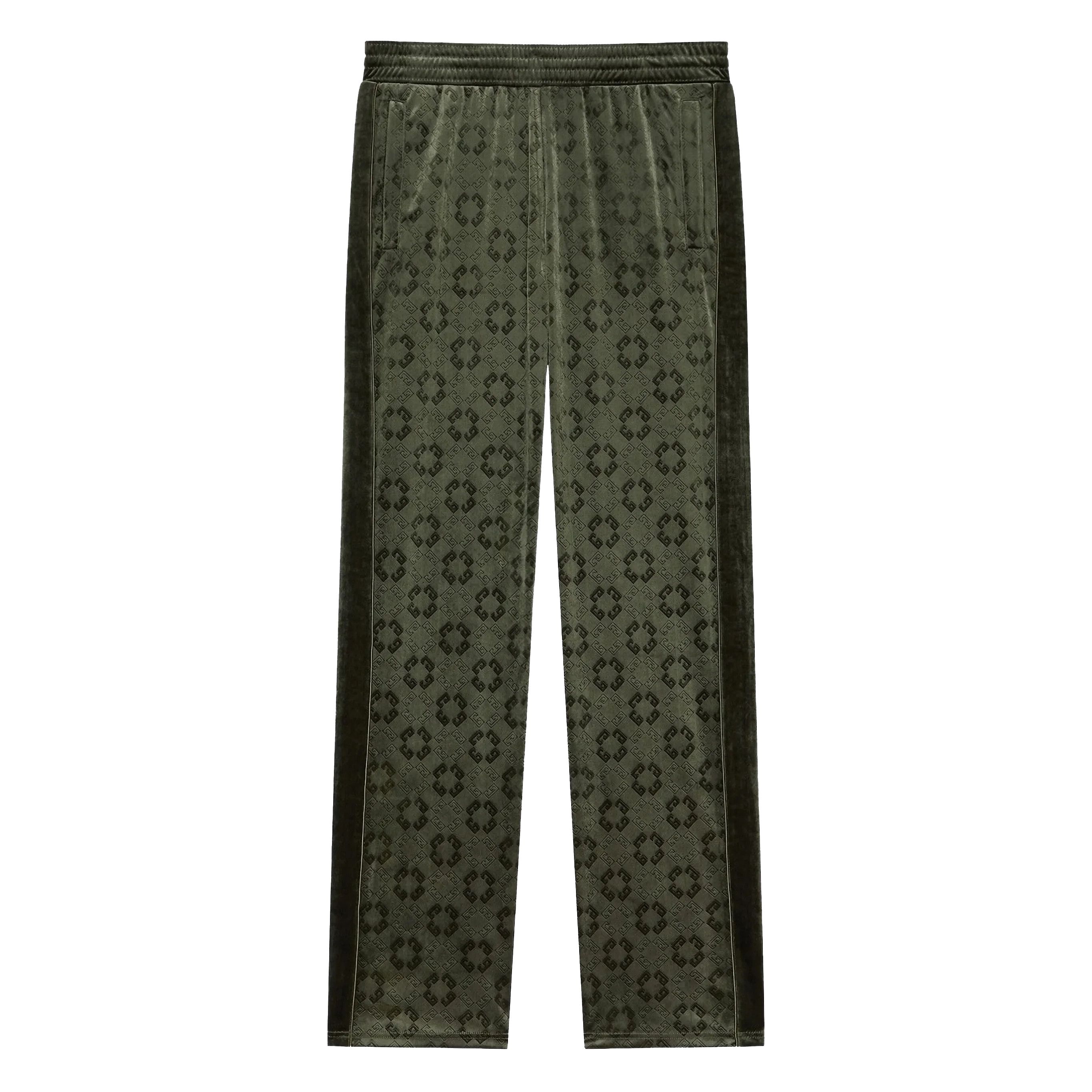 Givenchy M Givenchy Velvet Sweat Pants Green Monogram Size US 30 / EU 46 - 1 Thumbnail
