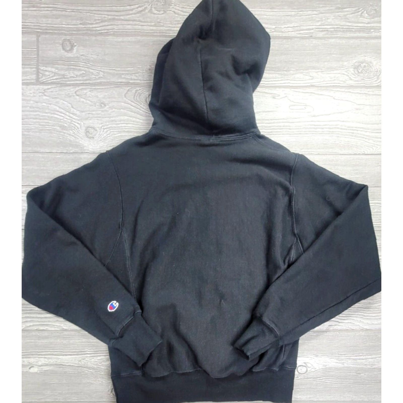 Champion Champion Reverse Weave Hoodie Mens M Black Graphic Print Logo 90s Cartoon Sesame Street - Shirt not applicable Size US M / EU 48-50 / 2 - 6 Thumbnail