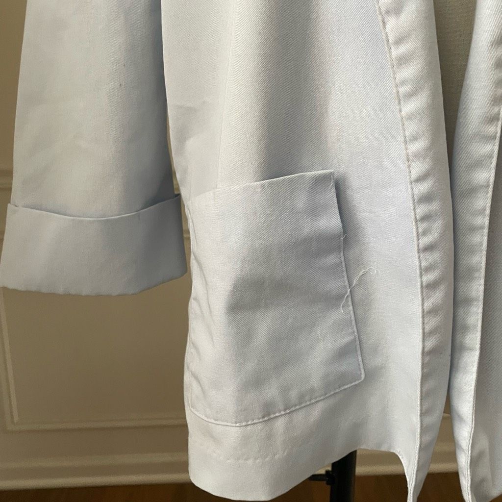 Vintage Vintage 80s Pastel Blue Miami Vice Open Front Blazer L XL Size L / US 10 / IT 46 - 4 Thumbnail