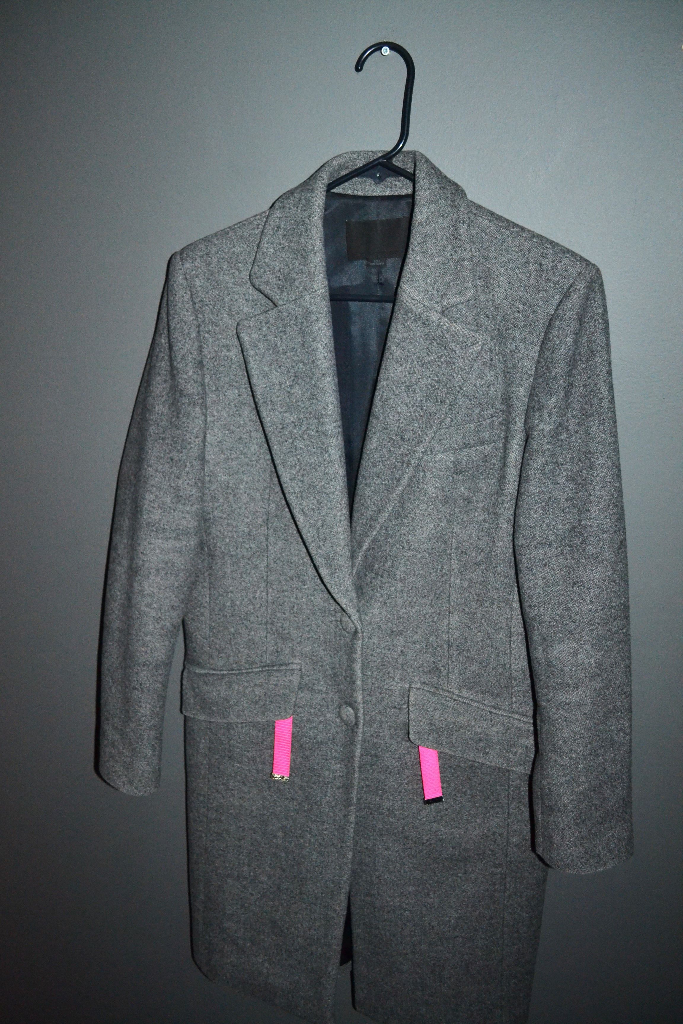Alexander Wang Alexander Wang 2 size Wool Long Gray Coat Jacket Size XS / US 0-2 / IT 36-38 - 1 Thumbnail